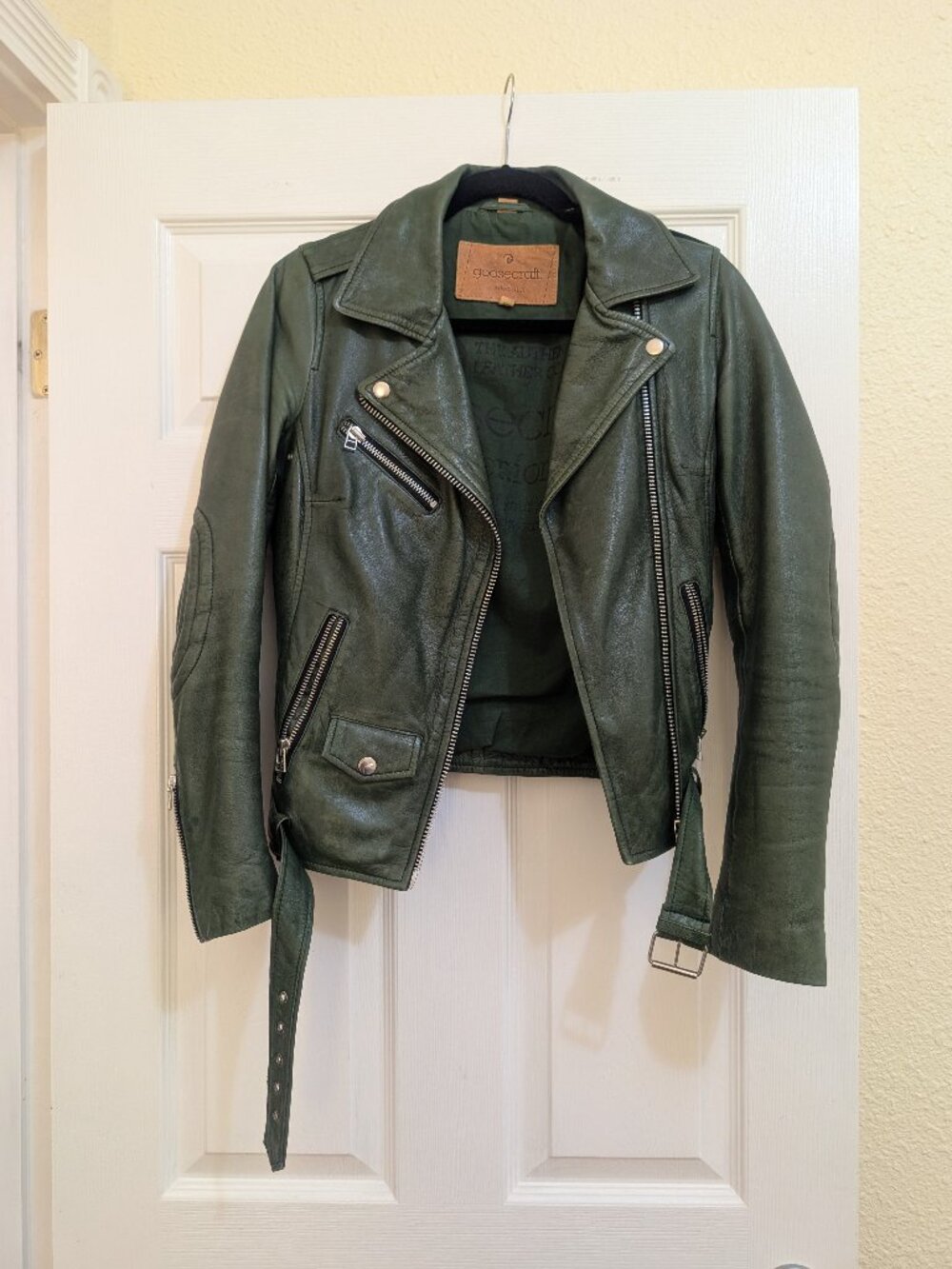 Goosecraft Leather Jacket - Green